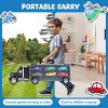 Skirfy Carrier Truck Toys for ages 3+, Portable & Double Side Storage Toy with 12 Race Cars, black - 3 of 4