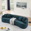 Spassway 27"H*104"W*33"D Curved Sectional Sofa with 4 Seats Convertible Sofa with Armrest Compression Sofa - 2 of 4