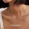 Turandoss Silver Chain Necklace for Women Men - 3.3mm Silver Paperclip Chain for Women Men Hypoallergenic, Jewelry Gifts for Her Him, 16, 18 inches - 4 of 4