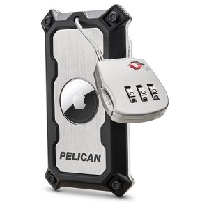 Pelican Tracker AirTag Luggage Lock - Brushed Titanium - 1 of 4