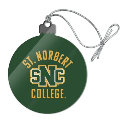 St. Norbert College Green Knights Logo Acrylic Christmas Tree Holiday Ornament