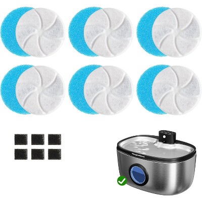 Heynemo Wireless Cat Water Fountain: 5L Stainless Steel Pet Water Fountain for Cats & Dogs, Automatic Battery Operated Water Dispenser with Filter