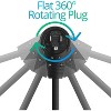 Maximm Power Cord Flat Plug 360° Rotating PC Cable 3 Prong for Desktop, Printer, Scanner, 16 AWG, IEC13 - 4 of 4