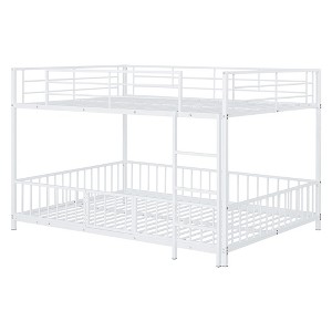 NicBex Full Over Full Bunk Bed with Slide and Guardrail with Convenient Gate,Twin Loft Bed with Ladder,Modern Bunk Beds,Bunk Beds for Bedroom - 1 of 4