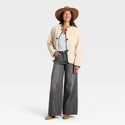 Women's Faux Sherling Coat - Universal Thread' - image 3