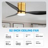 Airsurfer 52-inch 3-Blade Flush Mount LED Ceiling Fan with Light Remote - 3 of 4