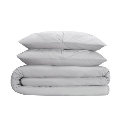 Full Gray Microfiber Bed in a Bag Set