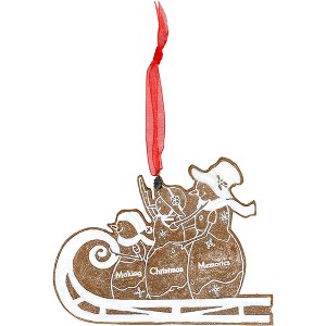 Pavilion Gift Company - Christmas Memories  - 4" Snowfamily Ornament - Decorative Objects - 1 of 4