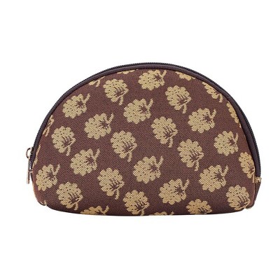 Signare USA Jane Austen Oak Brown Cosmetic Make Up Bag