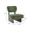Christopher Knight Home Carlos Modern Wood Upholstered Accent Chair (Set of 2) - 3 of 4