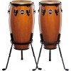 MEINL Headliner Series 11 and 12 Inch Wood Conga Set with Basket Stands - 4 of 4