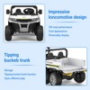 24V Kids Electric Tractor, 6-Wheel Ride On Car with Tipping Bucket, Remote Control, LED Lights, Music - 3 of 4