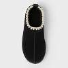 Women's Kaya Genuine Suede Clog Slippers - Auden™ Black - 3 of 4