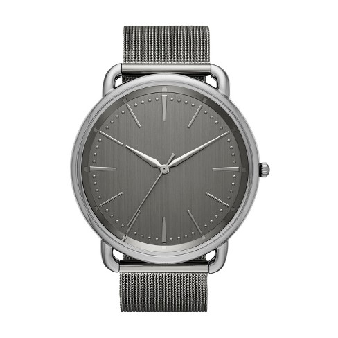 Men s Mesh Strap Watch Goodfellow Co Dark Gray Target