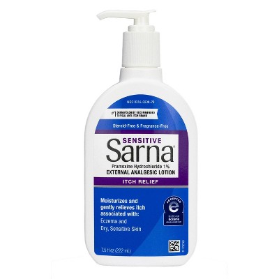 Sarna Sensitive Anti-Itch Lotion for Eczema and Sensitive Dry Skin Itch Relief - 7.5 fl oz
