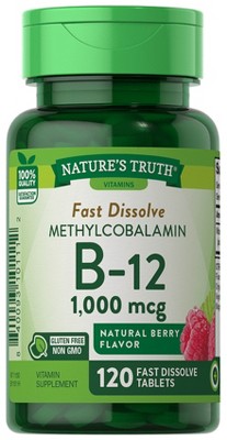 Nature's Truth Vitamin B12 1000 Mcg | 120 Fast Dissolve Tablets : Target