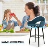 Vipbear Counter Height Swivel Barstools with Back Bar Stools Set of 2 Modern Upholstered for Kitchen Island,Dining Room,Home Bar - 3 of 4
