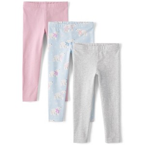 The Children's Place Baby Girls Print Leggings 3-Pack - 1 of 3