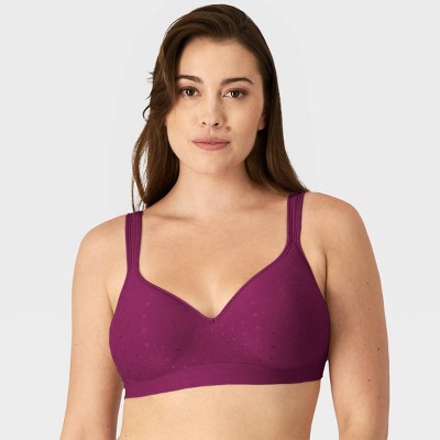 Simply Perfect By Warner's Women's Longline Convertible Wirefree Bra -  Berry 38d : Target