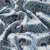 HLC.ME Paris Paisley Decorative Print Damask Pattern Light Reducing Grommet Window Curtain Panels for Bedroom, Set of 2 - 4 of 4