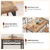 Dining Table Set for 4, Dining Room Table Set with 4 Cozy Chairs, Small Kitchen Table Set, 5-Piece Farmhouse Rectangular Dining Room Table Set - 4 of 4