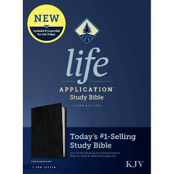 KJV Life Application Study Bible, Third Edition (Bonded Leather, Black, Red Letter) - (Leather Bound)