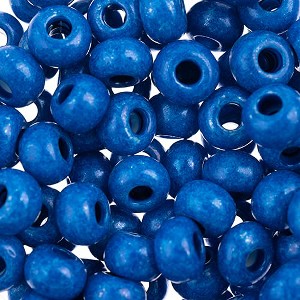 John Bead Czech Glass Seed Beads 2/0, Terra Intensive Blue (22g Vial) - 1 of 1