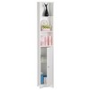 FURNIinspire Bathroom Storage Cabinets Bathroom Organizers Storage Shelves, MDF High Cabinet Bathroom Wall Cabinet, White, 9.45"*11.81"*66.93" - 2 of 4