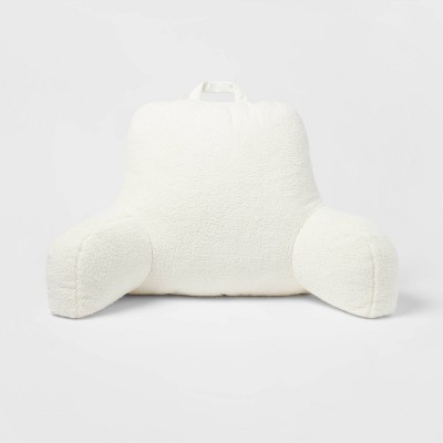 Sherpa Bed Rest Pillow Cream - Room Essentials™