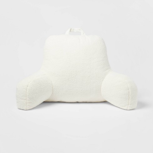 Faux Shearling Bed Rest Pillow Cream - Room Essentials™