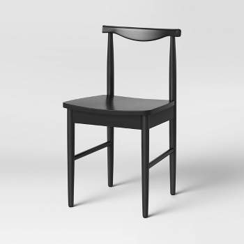 Biscoe Wood Dining Chair Black - Threshold™