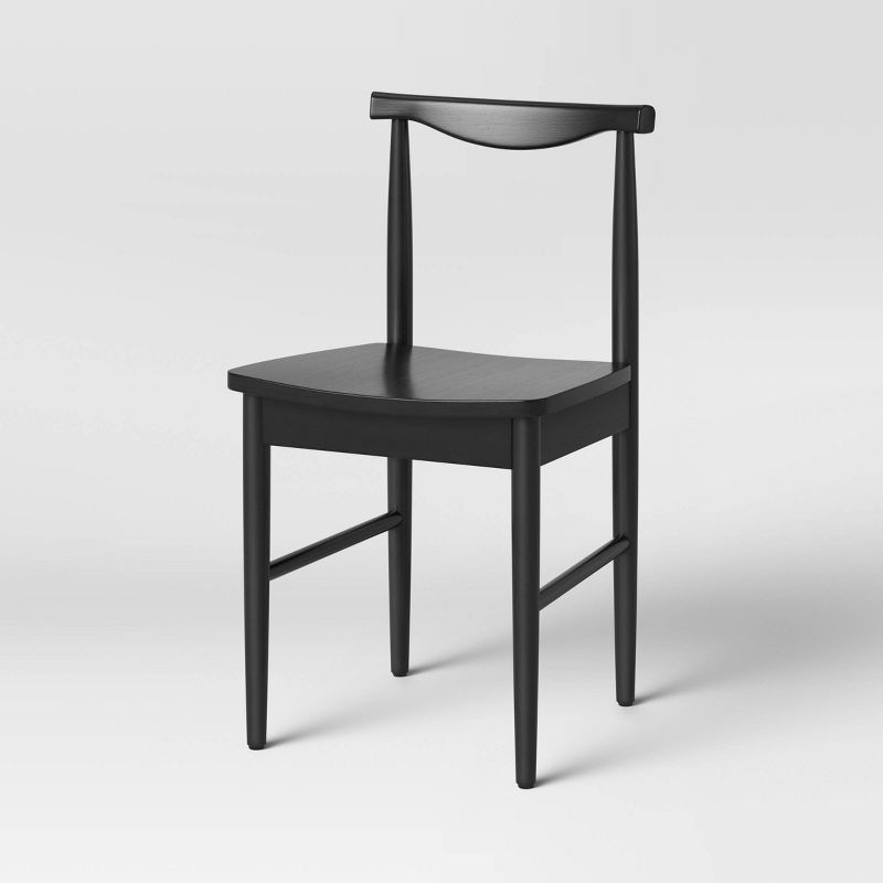 Biscoe Wood Dining Chair Black - Threshold&#8482;, 1 of 5