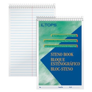 Tops Steno Books, 6" x 9", Gregg Rule, 80 Sheets, Each (Pack of 6) - 1 of 1