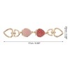 Unique Bargains Durable Strawberry Bag Extender Chain Light Gold Tone Red 1 Pc - 2 of 4