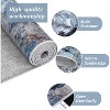 Modern Abstract Geometric Runner Rug - Machine Washable, Non-Slip, Rubberback, for Hallway & Living Room - 3 of 4