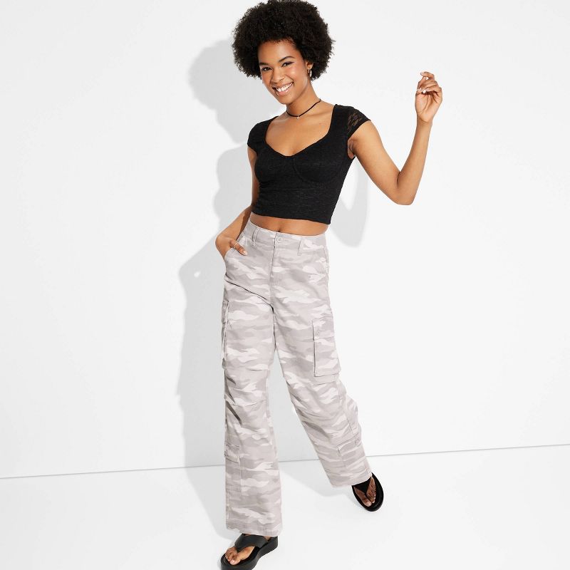 Women's High-Rise Cargo Utility Pants - Wild Fable™, 1 of 14