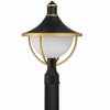 Crystorama Lighting Atlas 1 - Light Post Light in  Matte Black/Textured Gold - 2 of 3