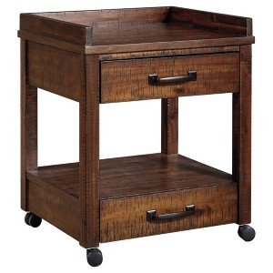 Baldridge Printer Stand Rustic Brown - Signature Design by Ashley: Office Cabinets with Storage, Wood Laminate - 1 of 3