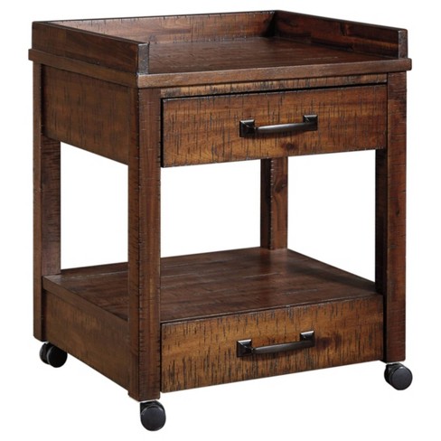 Baldridge Printer Stand Rustic Brown Signature Design By Ashley Office Cabinets With Storage Wood Laminate Target