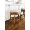 Maven Lane Pullman Backless Swivel Fabric Bar Height Bar Stool - 2 of 4