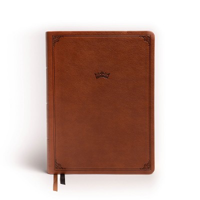NASB Tony Evans Study Bible, Brown Leathertouch, Indexed - by  Tony Evans & Holman Bible Publishers (Leather Bound)