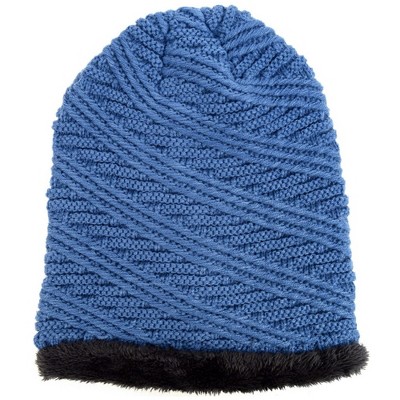 Slouchy Oversized 100% Acrylic Knitted Baggy Winter Beanie Hat for Men, Women Fall Hat