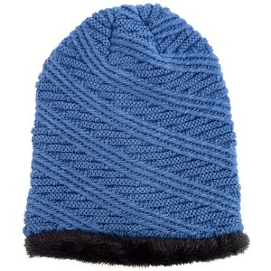 Slouchy Oversized 100% Acrylic Knitted Baggy Winter Beanie Hat for Men, Women Fall Hat - 1 of 4