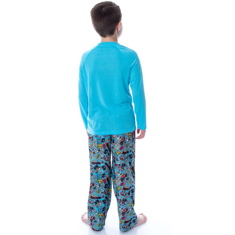 DC Comics Boy's Teen Titans Go! Chill 2-Piece Raglan And Pants Pajamas Set, 4 of 5