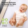 KeaBabies 2pk Soothe Waterproof Fitted Mini Crib Sheets for Girl, Boy, 100% Organic Soft Cotton Pack and Play Sheets - 4 of 4