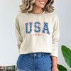 Simply Sage Market Women's Graphic Sweatshirt USA 1776 Stars - 2 of 3