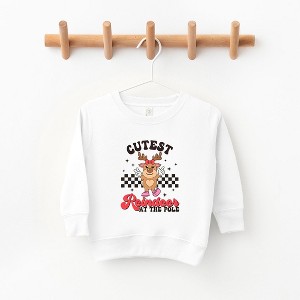 The Juniper Shop Cutest Reindeer At The Pole Toddler Graphic Sweatshirt - 1 of 3