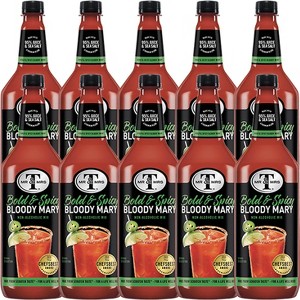 Mr & Mrs T Bold & Spicy Bloody Mary Mix, 1L Bottle, 10 Pack – Premium Cocktail Mixer for Spicy Bloody Marys, Ready to Use - 1 of 4