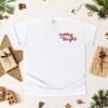 Simply Sage Market Women's Merry and Bright Cursive Embroidery Mini Short Sleeve Garment Dyed Tee - 3 of 4