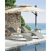 Chaise Lounge Outdoor Set of 2, Superior Pool Lounge Chairs with Breathable Mesh, Patio Furniture for Backyard, Deck, Balcony, Beach Sunbathing - 3 of 4